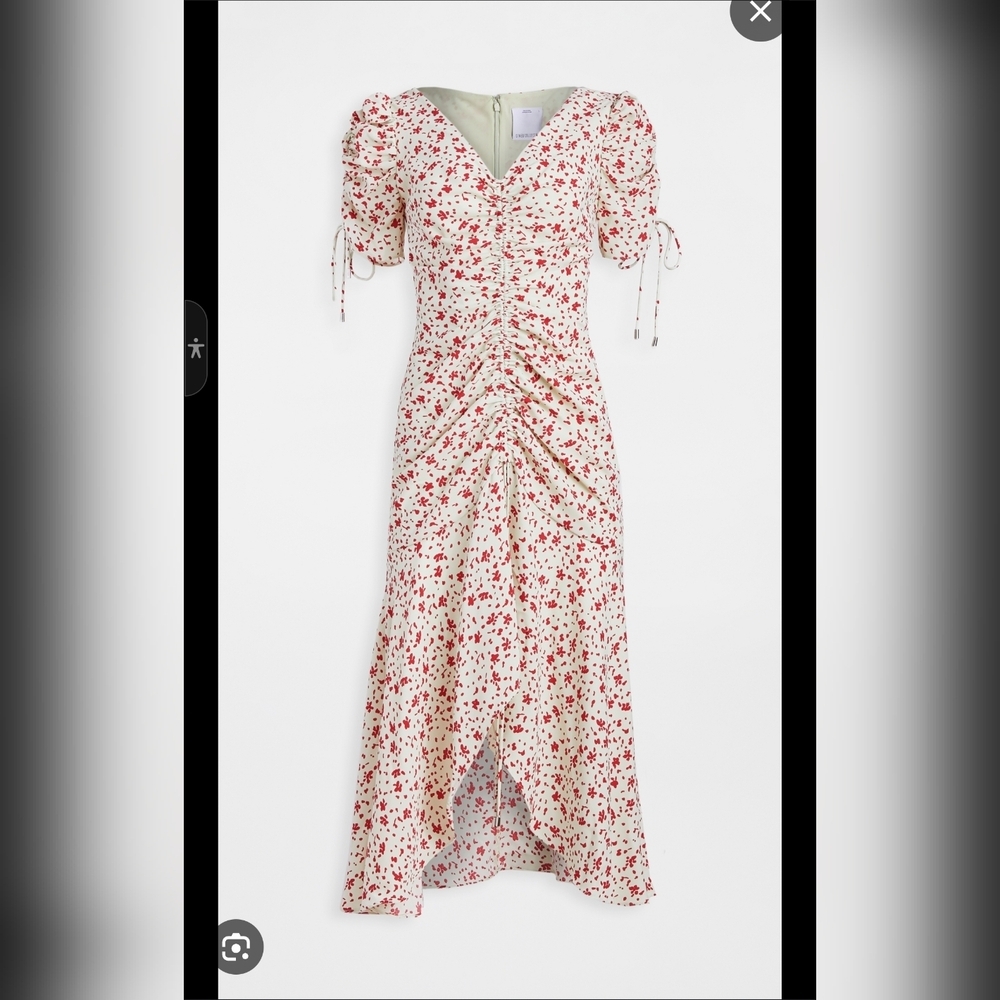 C/MEO Collective Red and Cream Puff Sleeve Sundress - Picture 2 of 16